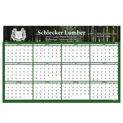 Horizontal Laminated Wall Planner (24" x 37")